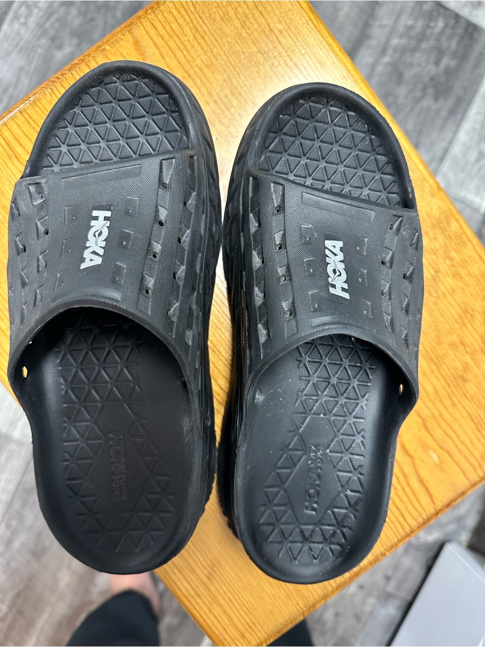 Hoka Women’s Black Slide Sandals